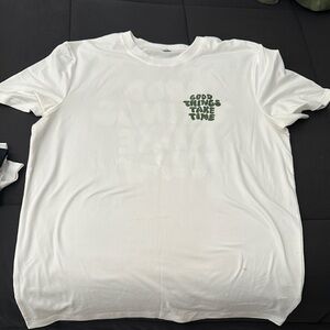 Bright White Short Sleeve Tee Crew Neck